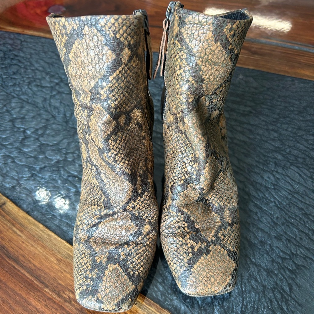 Free People snake skin heels